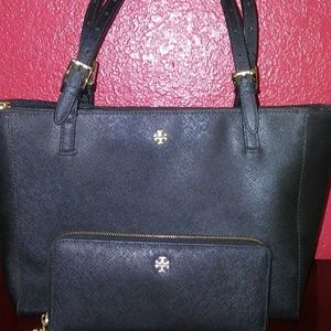 Tory burch tote and wallet